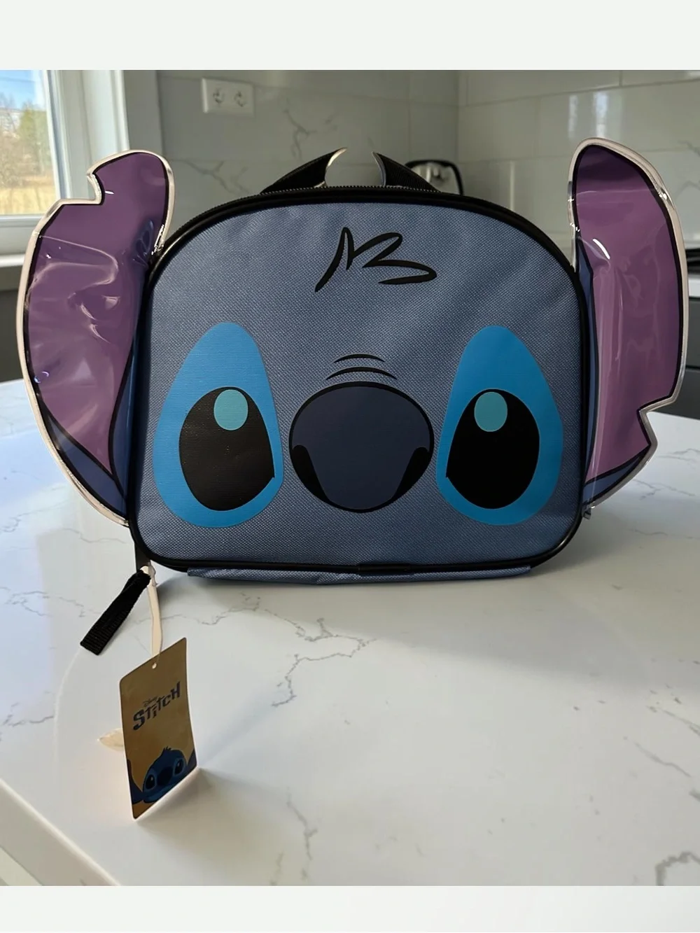 Disney Stitch Kids lunchbox- Blue and Purple Stitch Face
